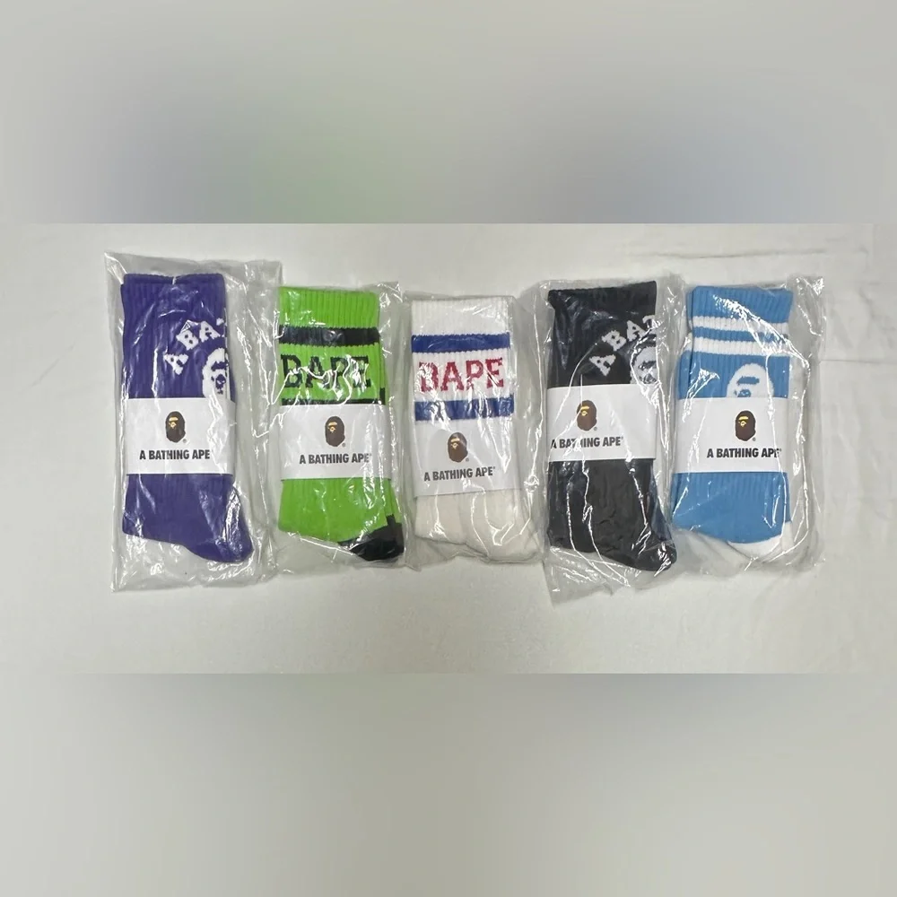 Bathing Ape set of 5 socks